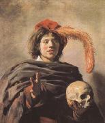 Frans Hals Young Man with a Skull (mk08) Sweden oil painting reproduction